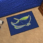 Tampa Bay Rays Starter Mat Accent Rug - 19in. x 30in. - Devil Ray Alternate Logo - Navy, 28835