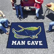 Tampa Bay Rays Man Cave Tailgater Rug - 5ft. x 6ft., 28841