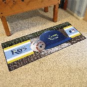 Tampa Bay Rays Baseball Runner Rug - 30in. x 72in., 28843