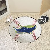 Tampa Bay Rays Baseball Rug - 27in. Diameter, 28844