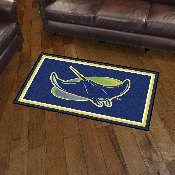 Tampa Bay Rays 3ft. x 5ft. Plush Area Rug - Devil Ray Alternate Logo, 28855