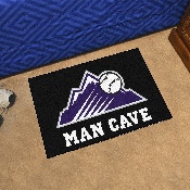 Colorado Rockies Man Cave Starter Mat Accent Rug - 19in. x 30in. - Mountain Alternate Logo, 29024