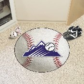 Colorado Rockies Baseball Rug - 27in. Diameter - Mountain Alternate Logo, 29032