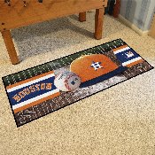 Houston Astros Baseball Runner Rug - 30in. x 72in. - Star H Cap Logo, 29074