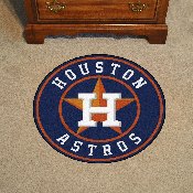 Houston Astros Roundel Rug - 27in. Diameter - Circular Star H with Wordmark Primary Logo, 29079
