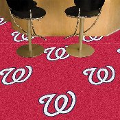 Washington Nationals All Red Team Carpet Tiles - 45 Sq Ft., 29095