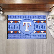 Texas Rangers Holiday Sweater Starter Mat Accent Rug - 19in. x 30in., 29117