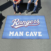 Texas Rangers Man Cave Ulti-Mat Rug - 5ft. x 8ft., 29122