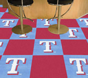 Texas Rangers Light Blue & Red Team Carpet Tiles - 45 Sq Ft., 29132