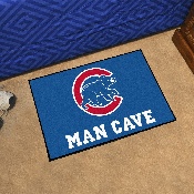 Chicago Cubs Man Cave Starter Mat Accent Rug - 19in. x 30in. - C Bear Alternate Logo, 29142