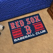Boston Red Sox Starter Mat Accent Rug - 19in. x 30in. - B Cap Logo - Navy - Starter Mat - Uniform, 29162