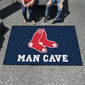 Boston Red Sox Man Cave Ulti-Mat Rug - 5ft. x 8ft. - Red Socks Primary Logo, 29169