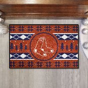 Boston Red Sox Holiday Sweater Starter Accent Rug - 19in. x 30in.