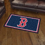 Boston Red Sox 3ft. x 5ft. Plush Area Rug - B Primary Logo