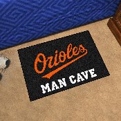 Baltimore Orioles Man Cave Starter Mat Accent Rug - 19in. x 30in. "Orioles" Logo, 29209