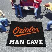Baltimore Orioles Man Cave Tailgater Rug - 5ft. x 6ft. "Orioles" Logo, 29211