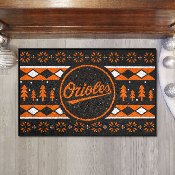 Baltimore Orioles Holiday Sweater Starter Mat Accent Rug - 19in. x 30in. "Orioles" Logo, 29213
