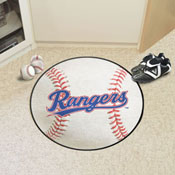 Texas Rangers Baseball Rug - 27in. Diameter, 29250
