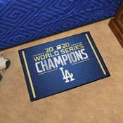 Los Angeles Dodgers 2020 MLB World Series Champions Starter Mat Accent Rug - 19in. x 30in., 29260