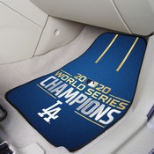 MLB - Los Angeles Dodgers 2020 World Series Champions Carpet Car Mat Set, 29262