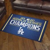 Los Angeles Dodgers 2020 World Series Champions 3ft. x 5ft. Plush Area Rug, 29269