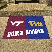 House Divided - Virginia Tech / Pittsburg House Divided House Divided Rug - 34 in. x 42.5 in., 30594