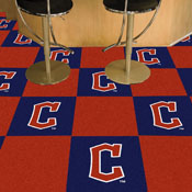 Cleveland Guardians "C" Hat Logo Team Carpet Tiles - 45 Sq Ft., 30716