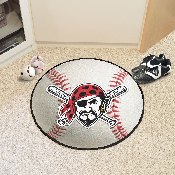 Pittsburgh Pirates Baseball Rug - 27in. Diameter, 30737