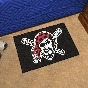 Pittsburgh Pirates Starter Mat Accent Rug - 19in. x 30in. - Pirate Head Jersey Sleeve Logo, 30753