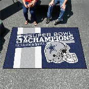 Dallas Cowboys Ulti-Mat Rug - 5ft. x 8ft. - Cowboys Helmet Logo 5x, 30907