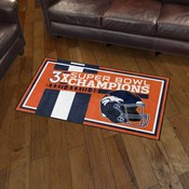 Denver Broncos Dynasty Rug, AGS-30916