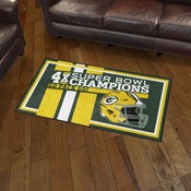Green Bay Packers Dynasty Rug, AGS-30924