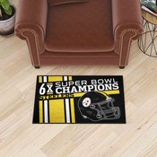 Pittsburgh Steelers Dynasty Starter Mat Accent Rug - 19in. x 30in., 30976