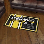 Pittsburgh Steelers Dynasty Rug, AGS-30980