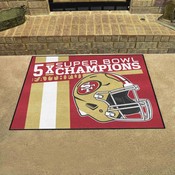 San Francisco 49ers All-Star Rug - 34 in. x 42.5 in. Plush Area Rug, 30985