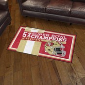 San Francisco 49ers Dynasty Rug, AGS-30988