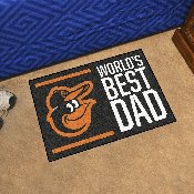 Baltimore Orioles Starter Mat Accent Rug - 19in. x 30in. World's Best Dad Starter Mat, 31116