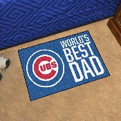 Chicago Cubs Starter Mat Accent Rug - 19in. x 30in. World's Best Dad Starter Mat, 31118