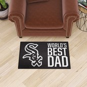 Chicago White Sox Starter Mat Accent Rug - 19in. x 30in. World's Best Dad Starter Mat, 31119