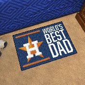 Houston Astros Starter Mat Accent Rug - 19in. x 30in. World's Best Dad Starter Mat, 31124