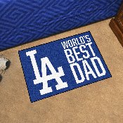 Los Angeles Dodgers Starter Mat - World's Best Dad - 19