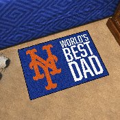New York Mets Starter Mat Accent Rug - 19in. x 30in. World's Best Dad Starter Mat, 31131