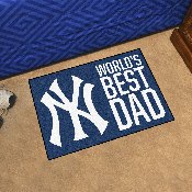 New York Yankees Starter Mat Accent Rug - 19in. x 30in. World's Best Dad Starter Mat, 31132