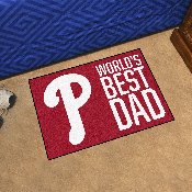 Philadelphia Phillies Starter Mat - World's Best Dad - 19"x30", 31134