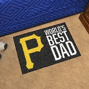 Pittsburgh Pirates Starter Mat Accent Rug - 19in. x 30in. World's Best Dad Starter Mat, 31135