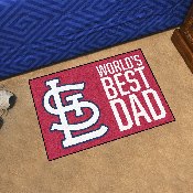 St. Louis Cardinals Starter Mat Accent Rug - 19in. x 30in. World's Best Dad Starter Mat, 31139