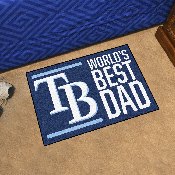 Tampa Bay Rays Starter Mat Accent Rug - 19in. x 30in. World's Best Dad Starter Mat, 31140