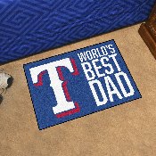 Texas Rangers Starter Mat Accent Rug - 19in. x 30in. World's Best Dad Starter Mat, 31141
