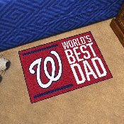 Washington Nationals Starter Mat Accent Rug - 19in. x 30in. World's Best Dad Starter Mat, 31143