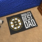 Boston Bruins Starter Mat Accent Rug - 19in. x 30in. World's Best Dad Starter Mat, 31146